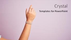  Presentation with colorful - Colorful PPT theme enhanced with model-arm-with-beautiful-handmade backdrop and a lemonade colored foreground