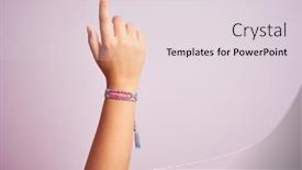  Presentation with colorful - Theme featuring model-arm-with-beautiful-handmade background and a lemonade colored foreground