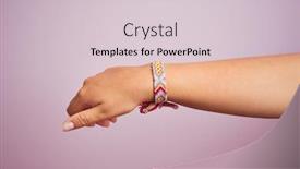  Presentation with colorful - Cool new PPT theme with model-arm-with-beautiful-handmade backdrop and a lemonade colored foreground