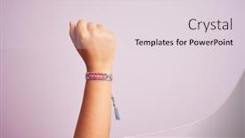  Presentation with 3d brain model - Presentation having model-arm-with-beautiful-handmade background and a lemonade colored foreground