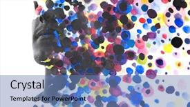  Presentation with explosion - Amazing theme having model explosion - paintography portrait of sexy young backdrop and a teal colored foreground