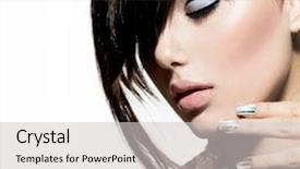  Presentation with fashion accessories - Audience pleasing slide deck consisting of haircut red lips pathos backdrop and a white colored foreground.