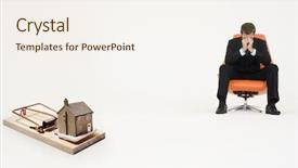  Presentation with real estate - Slide deck consisting of one yellow momordica or karela isolated on white background background and a gold colored foreground