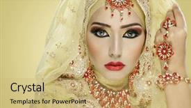  Presentation with indian traditional - Cool new PPT layouts with model in traditional indian bridal backdrop and a  colored foreground