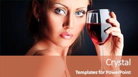  Presentation with fashion - Beautiful slides featuring model is posing over black backdrop and a coral colored foreground