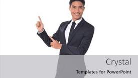  Presentation with space suit - PPT theme having model-male-suit-handsome-fashion background and a  colored foreground