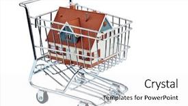  Presentation with home loan - Audience pleasing PPT theme consisting of model of a house backdrop and a white colored foreground
