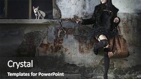  Presentation with punk - Audience pleasing presentation theme consisting of oil and sand oil spill backdrop and a coral colored foreground