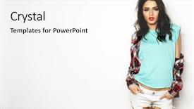  Presentation with batik fabric beautiful of art - PPT theme with model t - young beautiful woman wearing casual background and a white colored foreground