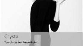  Presentation with tests - Presentation theme with model tests of young pretty blond girl over white background background and a light gray colored foreground