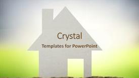  Presentation with dwelling - Audience pleasing PPT layouts consisting of model the house dwelling environment backdrop and a lemonade colored foreground