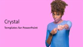  Presentation with generational african american culture - Cool new presentation theme with model vianlence - beautiful young african american woman backdrop and a white colored foreground