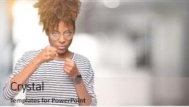  Presentation with african american christianity - Presentation theme featuring model vianlence - beautiful young african american woman background and a soft green colored foreground