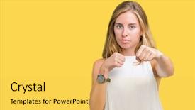  Presentation with violence woman - Colorful presentation enhanced with beautiful young elegant woman backdrop and a light gray colored foreground