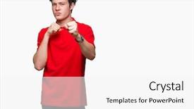  Presentation with young man wearing a hat - Amazing theme having model vianlence - young handsome man wearing red backdrop and a white colored foreground