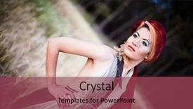  Presentation with colored - Presentation theme having model with a tribal style background and a  colored foreground