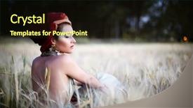  Presentation with colored - Audience pleasing presentation consisting of model with a tribal style backdrop and a  colored foreground