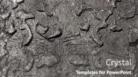  Presentation with modeling - Presentation design featuring modeling-of-metal-abstract-metallic background and a gray colored foreground