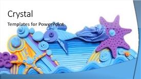  Presentation with modeling - Slide set having modeling techniques from plasticine background and a white colored foreground