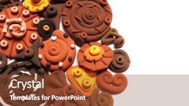  Presentation with modeling - Presentation with modeling techniques from plasticine background and a tawny brown colored foreground