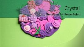  Presentation with modeling - Beautiful presentation theme featuring modeling techniques from plasticine backdrop and a ocean colored foreground