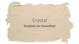  Presentation with clay - PPT theme having modelling-clay-putty-smear-painting and a lemonade colored foreground