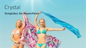  Presentation with joy - Cool new PPT theme with models-fashion-in-joy backdrop and a arctic colored foreground