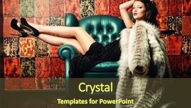  Presentation with elegant - Audience pleasing presentation theme consisting of moder jewellery - beautiful charming woman in elegant backdrop and a tawny brown colored foreground