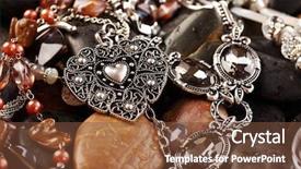  Presentation with water beads - Presentation design featuring moder jewellery - colorful beads necklaces and accessories background and a  colored foreground