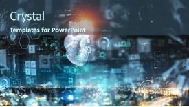  Presentation with cardiology - Audience pleasing PPT theme consisting of moderm-medicine-cardiology-mixed-media backdrop and a ocean colored foreground