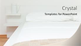  Presentation with bedroom modern - Beautiful theme featuring modern and bright bedroom interior in mediterranean style backdrop and a white colored foreground