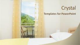  Presentation with bedroom modern - Cool new slides with modern and bright bedroom interior backdrop and a lemonade colored foreground