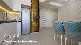  Presentation with apartment - Presentation having modern-and-stylish-white-studio background and a gray colored foreground