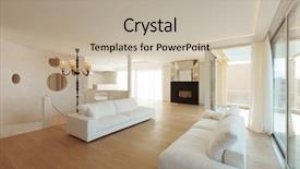  Presentation with interior - Colorful theme enhanced with modern apartment - interior big livingroom backdrop and a mint green colored foreground