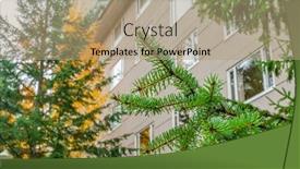  Presentation with modern building - PPT layouts having modern-apartment-building-with-beautiful background and a  colored foreground