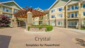  Presentation with apartment buildings - Amazing slides having modern-apartment-buildings-in-vancouver backdrop and a coral colored foreground