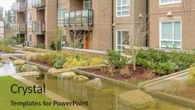  Presentation with apartment buildings - Amazing slides having modern apartment buildings in vancouver backdrop and a  colored foreground