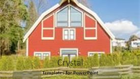  Presentation with modern flowers - Slides enhanced with modern-apartment-buildings-with-flowers background and a gold colored foreground