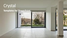  Presentation with architecture - Slides having modern architecture new empty apartment background and a gray colored foreground