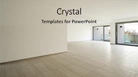  Presentation with apartment - Presentation design having modern architecture new empty apartment background and a  colored foreground