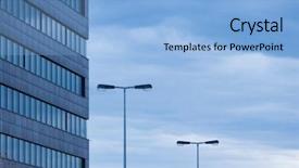  Presentation with czech republic - Presentation with modern architecture prague czech republic background and a light blue colored foreground