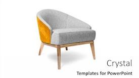  Presentation with modern - Presentation theme having modern-armchair-on-white-background background and a white colored foreground