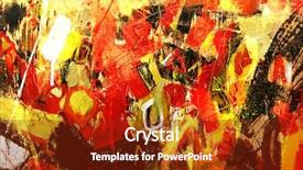  Presentation with artwork - Cool new presentation theme with modern art - artwork abstract background textures expression backdrop and a tawny brown colored foreground