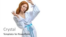  Presentation with virgin mary - Presentation theme with modern-art-in-religion-portrait background and a white colored foreground