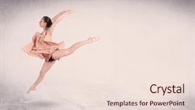 Presentation with art dance - Amazing theme having modern ballet dancer performing art backdrop and a lemonade colored foreground