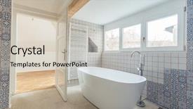  Presentation with tub - Amazing presentation having modern bathroom with free backdrop and a soft green colored foreground