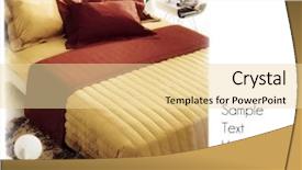  Presentation with bedroom modern - PPT theme enhanced with modern bedroom background background and a blonde colored foreground
