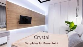  Presentation with bedroom modern - Slide set consisting of modern-bedroom-with-comfortable-bed background and a lemonade colored foreground