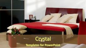  Presentation with bedroom modern - Presentation design enhanced with modern bedroom background and a tawny brown colored foreground