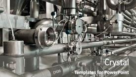  Presentation with brewery - Beautiful theme featuring modern brewery vol 5 pipes backdrop and a gray colored foreground